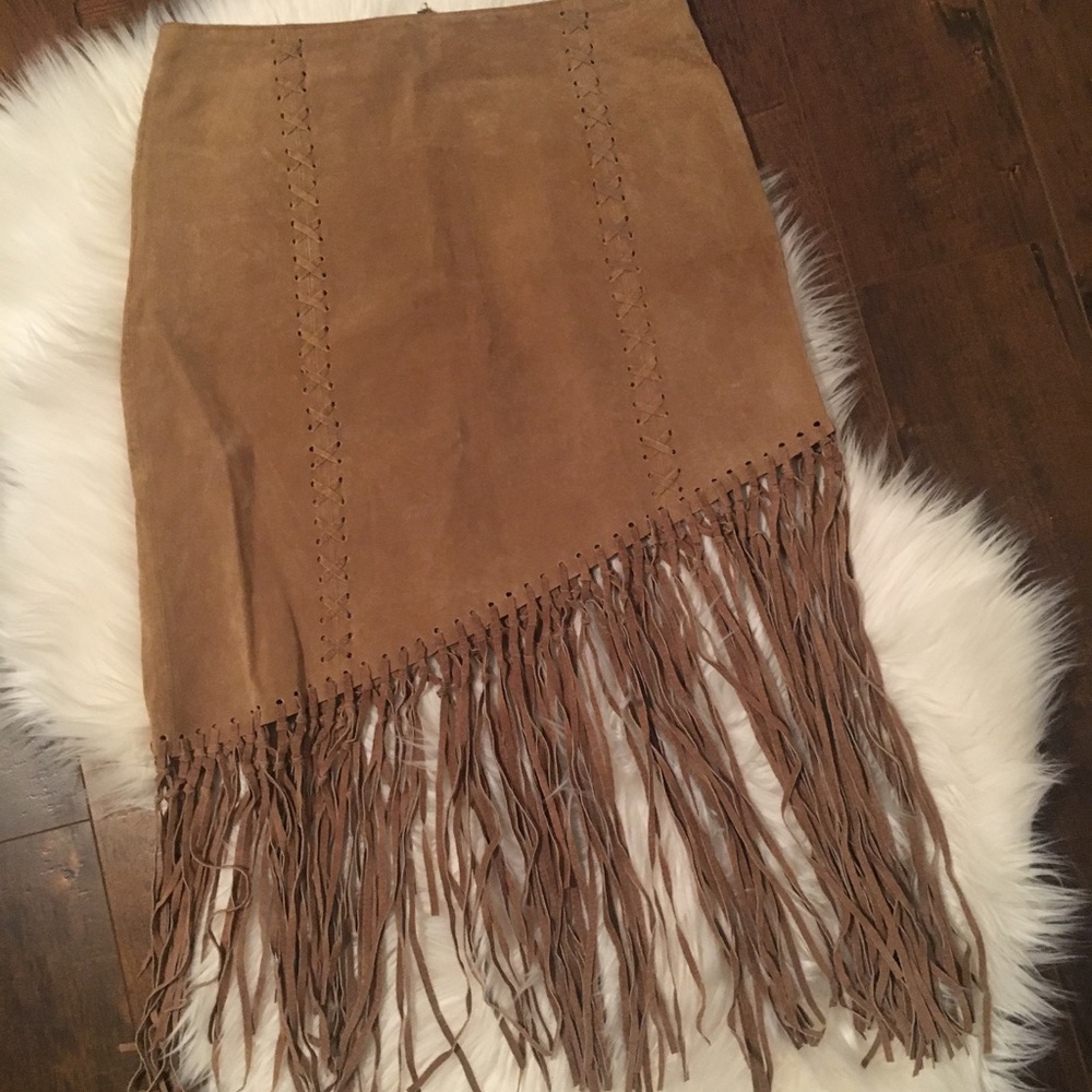 Boho fringe skirt